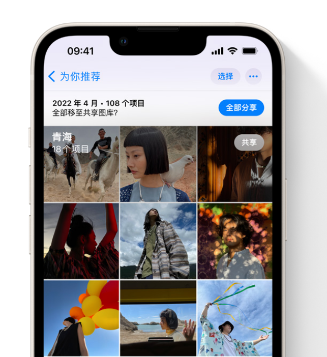 天宁苹果维修网点分享在 iPhone 上使用共享图库 