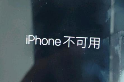 天宁苹果服务网点分享锁屏界面显示“iPhone 不可用”如何解决 