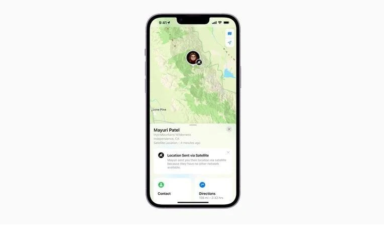 天宁苹果14维修分享iPhone14系列中 FindMy功能通过卫星分享位置方法教程 